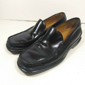 Cole Haan Black Leather Loafers Nike Air Size 12 M